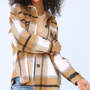Plaid oversized jacket/shirt